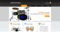 Desktop Screenshot of jacksdrumshop.com