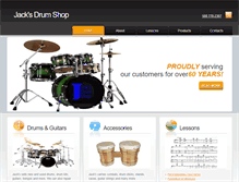 Tablet Screenshot of jacksdrumshop.com